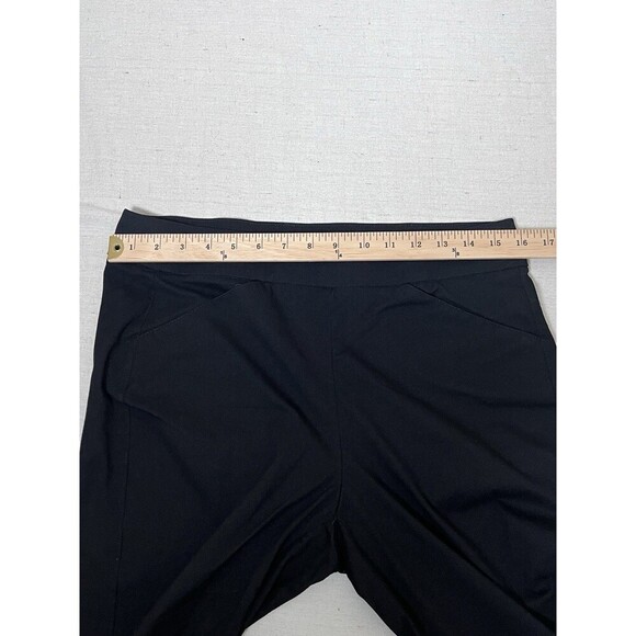 Chicos Travelers Black Pull‎ On Straight Leg Travel  Pants Women Size Medium (1) - Picture 4 of 10